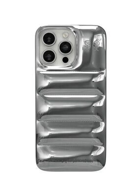 iPhone 16 Pro Max Puffer Cushion Phone Case - Metallic - Urban Sophistication
